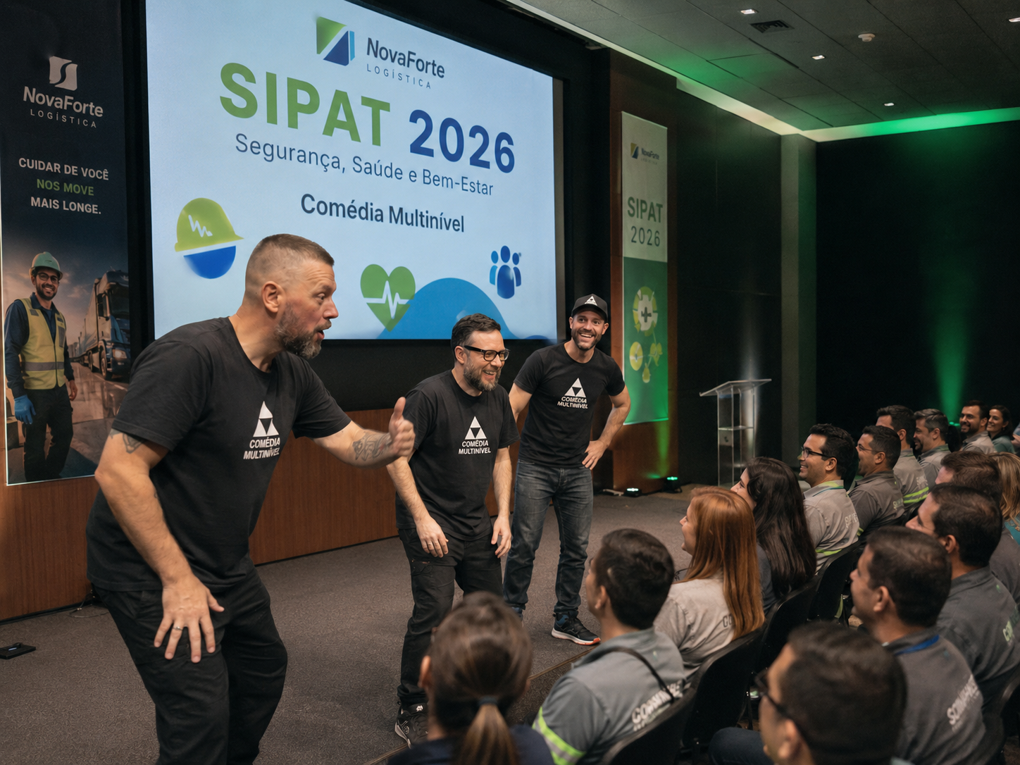 Palestra-show de segurança para empresa de logística